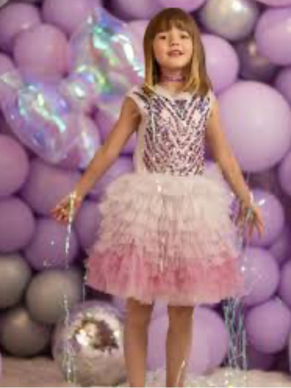 Tutu Du Monde Lilac Sequin Tulle Party Dress